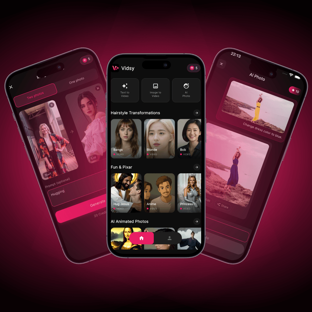 Vidsy App Interface